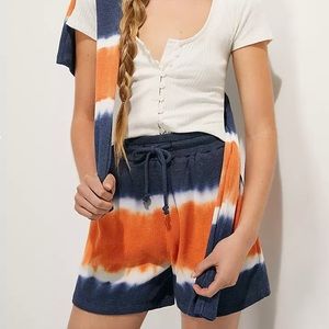 Anthropologie Tie Dye Shorts Blue Size XS